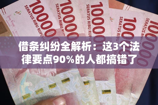 北京借条纠纷全解析：这3个法律要点90%的人都搞错了