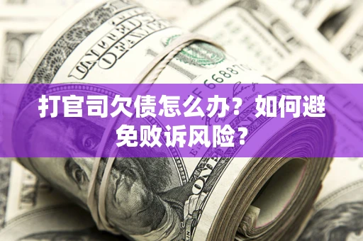 北京打官司欠债怎么办？如何避免败诉风险？
