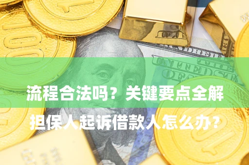 北京

担保人起诉借款人怎么办？流程合法吗？关键要点全解析
