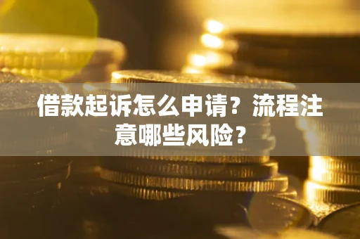 北京借款起诉怎么申请？流程注意哪些风险？