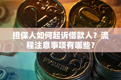 北京担保人如何起诉借款人？流程注意事项有哪些？